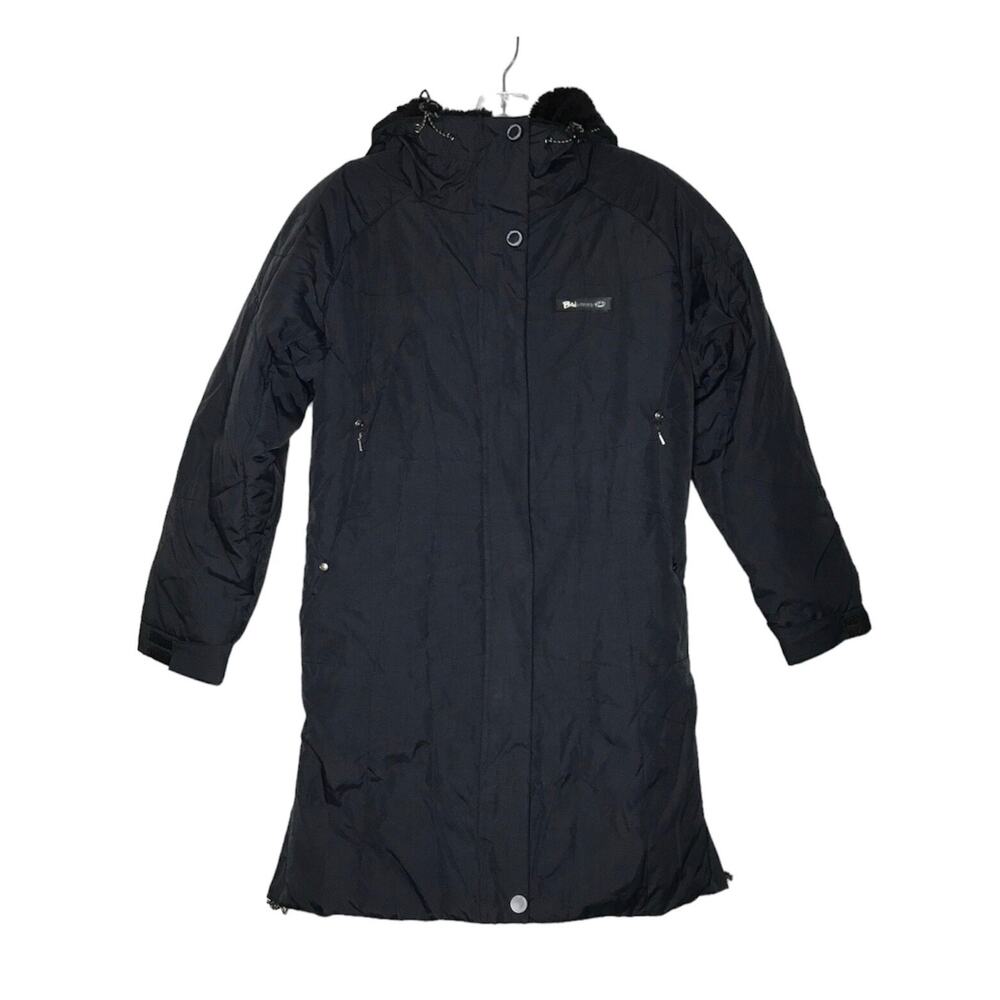 Y2K Bad Bones Insulated Snow Jacket Hooded Junior Medium